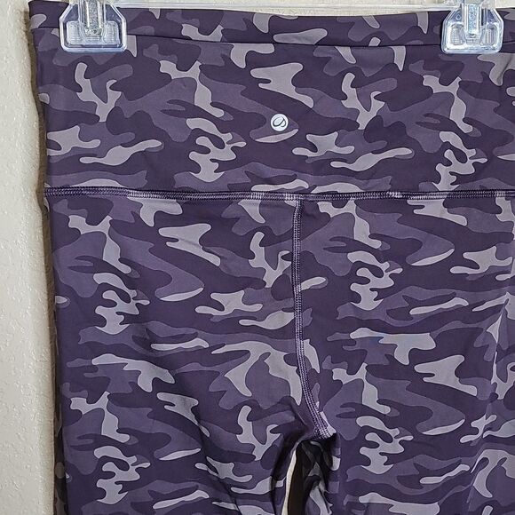 CRZ YOGA medium purple Camo Print naked feel Compression High-Waisted Leggings - Picture 4 of 7